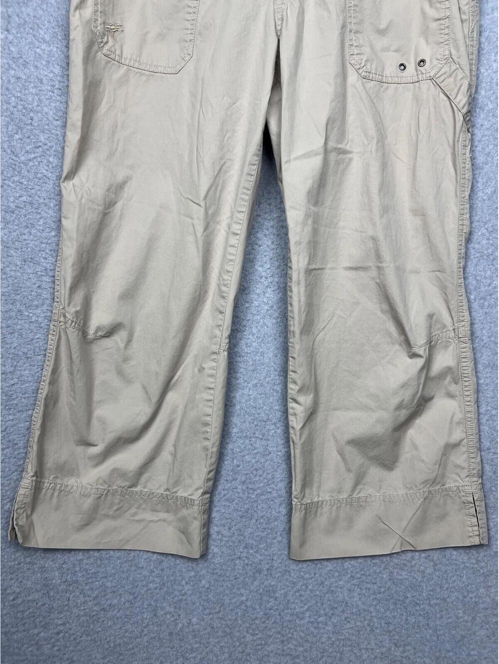 Columbia Capris Cargo Pants Womens 12 Lightweight Khaki Outdoor Sports Casual - Picture 9 of 13
